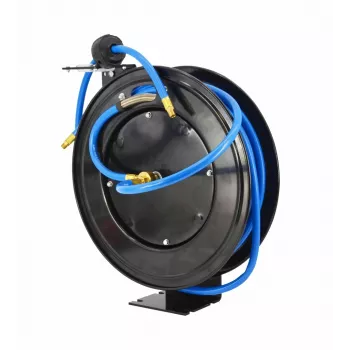 AWTOOLS Automātiskā atsperu šļūtenes spole 15m 10x16mm Armēta PVC sienas stiprinājums