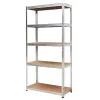 AWTOOLS AW Rack 5 Plaukti 200x90x40, Slodze 250kg / 5.0mm - Ātrā montāža bez skrūvēm
