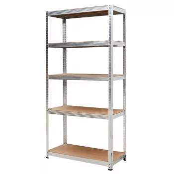 AWTOOLS AW Rack 5 Plaukti 200x90x40, Slodze 250kg / 5.0mm - Ātrā montāža bez skrūvēm
