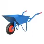 AWTOOLS AW00032 Garden Cart / Wheelbarrow - 200 kg Load Capacity, 100 L, Galvanized Steel Tray, Pneumatic Wheels