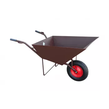 AWTOOLS AW00038 Dārza rati / Ķerra 100L 200kg 4-Riteņu Izgāžamie Rati Zaļi