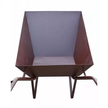 AWTOOLS AW00038 Dārza rati / Ķerra 100L 200kg 4-Riteņu Izgāžamie Rati Zaļi