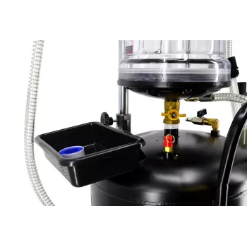 AWTOOLS AW10415BL manuālais rotācijas eļļas sūknis 200L mucām, 20 L/min, čuguna, teleskopiskā sūkšanas caurule, 2 inch BSP