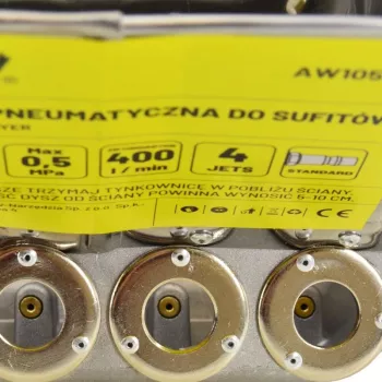 AWTOOLS AW10502 pneimatiskais apmetuma smidzinātājs griestiem - 5L tvertne, 3 sprauslas, 6-9 bar
