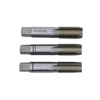 AWTOOLS AW20267 Manuāls cauruļu vītņošanas komplekts, 6 BSP vītņu gredzeni 1/2 inch-2 inch, sprūdrata rokturis, glabāšanas kaste