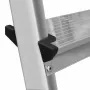 AWTOOLS AW23008 3 sekciju daudzfunkciju pagarināšanas kāpnes, alumīnija, 24 pakāpieni, 150 kg, EN 131