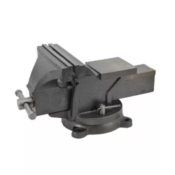 AWTOOLS AW24216 150mm Swivel Bench Vise ar 360° Rotējošu Pamatni un Integrētu Laktu