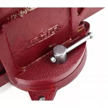 AWTOOLS AW24226 125mm grozāmais skrūvspīles ar laktu un maināmiem rūdītiem spīlēm