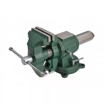 AWTOOLS AW24295 Skrūvspīle 100mm (4 inch) ar grozāmu pamatni, čuguna, izturīga