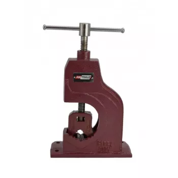 AWTOOLS AW24307 Skrūvspīles 100 mm Spīļu platums Čuguna Fiksēta Pamatne ar Laktu