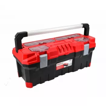 AWTOOLS AW30514 14 nodalījumu organizators ar caurspīdīgu vāku un noņemamām starpsienām