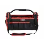 AWTOOLS AW30661 Instrumentu kaste, 480 x 250 x 250 mm, triecienizturīgs polipropilēns, melna ar sarkanām detaļām, metāla aizdare, slēdzenes cilpa, salokāms rokturis, 2 vāka organizatori