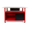 AWTOOLS AW30901 Darbagalds 120x60x85 cm Melns/Sarkans
