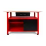 AWTOOLS AW30901 Darbagalds 120x60x85 cm Melns/Sarkans