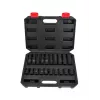 AWTOOLS AW38695BL 95-Daļu Hroma-vanādija Uzgriežņu Atslēgu Komplekts ar 1/4 inch, 3/8 inch un 1/2 inch Reversijas Uzgriežņu Atslēgām, Uzgriežņiem, Uzgaļiem, Atslēgām un Formētu Futrāli