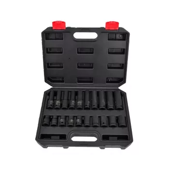 AWTOOLS AW38695BL 95-Daļu Hroma-vanādija Uzgriežņu Atslēgu Komplekts ar 1/4 inch, 3/8 inch un 1/2 inch Reversijas Uzgriežņu Atslēgām, Uzgriežņiem, Uzgaļiem, Atslēgām un Formētu Futrāli