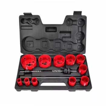 AWTOOLS AW49661 Bimetāla Caurumu Zāģis 60 mm ar Maināma Soļa Zobiem Metālam, Kokam, Plastmasai, Ģipškartonam un Drywall
