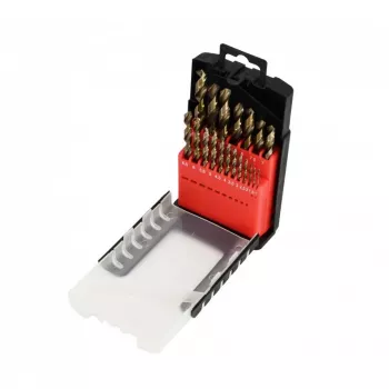 AWTOOLS Cobalt metāla urbju komplekts 19 gab. 1.0-10.0mm HSS-Co M35 DIN 338