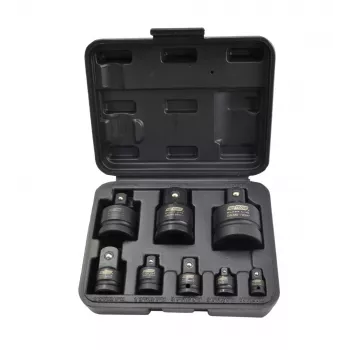 AWTOOLS Trieciena Uzgriežņu Adapteru un Reduktoru Komplekts 8-Daļīgs CrMo Black Line