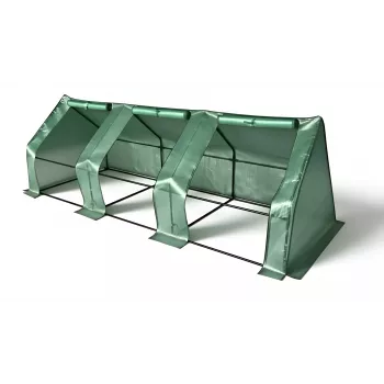 AWTOOLS mini folijas tuneļa siltumnīca 295x95x95cm cinkota tērauda karkass ar UV izturīgu PE pārklājumu