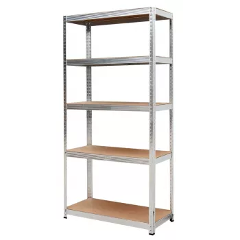 AWTOOLS Plaukta statīvs 5 plaukti 180x90x40 cm Slodze 250 kg uz plaukta 5.0 mm cinkots tērauds