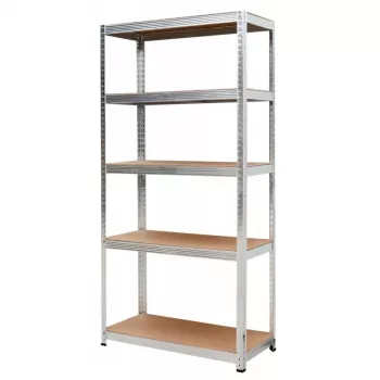 AWTOOLS Plaukta statīvs 5 plaukti 180x90x40 cm Slodze 250 kg uz plaukta 5.0 mm cinkots tērauds