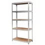 AWTOOLS Plaukta statīvs 5 plaukti 180x90x40 cm Slodze 250 kg uz plaukta 5.0 mm cinkots tērauds