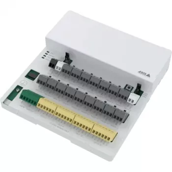 AXIS A9920 I/O Relay Expansion Module – 8 konfigurējami porti, RS485, DIN sliedes stiprinājums