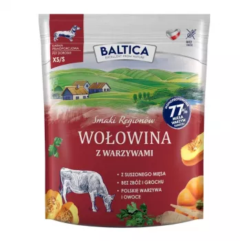 BA5 BALTICA Smaki Regionów Liellopa gaļa ar dārzeņiem Mazām šķirnēm Mono Sausā suņu barība 1kg