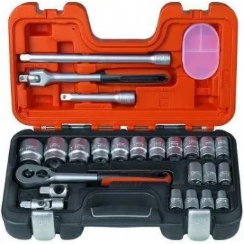 Bahco S240 24-Daļu 1/2 inch Piedziņas Uzgriežņu Atslēgu Komplekts (10-32 mm)