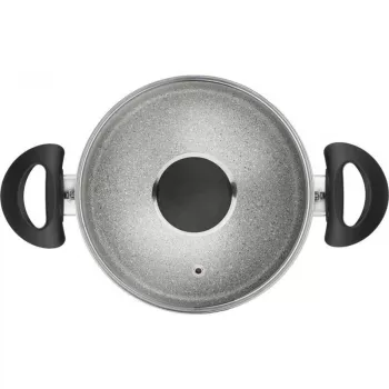 BALLARINI Ferrara 20 cm panna ar 4 mm pamatni, Titanium Mineralia nepiedegošs pārklājums, indukcijas saderīga, mīkstas saķeres rokturis