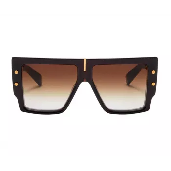 BALMAIN Women's Sunglasses BPS-144C-57 Cat Eye Acetate Frame Grey Lens 57/14/145 mm