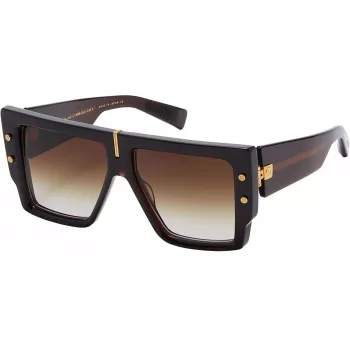 BALMAIN Women's Sunglasses BPS-144C-57 Cat Eye Acetate Frame Grey Lens 57/14/145 mm