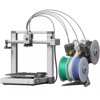 BambuLab A1 Combo 3D Printer with AMS Lite, FDM, 256x256x256mm, 500mm/s, Wi-Fi, Black