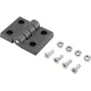 Basetech plastmasas eņģe 70x50x10 mm melna 1 gab. (BT-1697229)