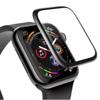 Baseus 0,23 mm izliekta stikla ekrāna aizsargs Apple Watch 38mm melns (SGAPWA4-C01)