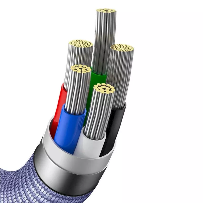 Baseus Crystal Shine Series USB-C to Lightning Fast Charging Data Cable 20W 1,2m Purple (CAJY000205)