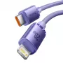 Baseus Crystal Shine Series USB-C to Lightning Fast Charging Data Cable 20W 1,2m Purple (CAJY000205)