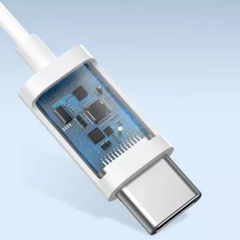 Baseus Encok C17 Iekšauss Vadu Austiņas ar USB Type-C Mikrofonu Baltas (NGCR010002)