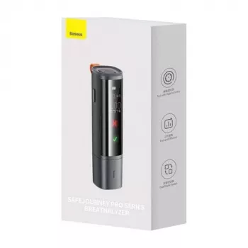 Baseus SafeJourney Pro automašīnas alkohola analizators, pelēks, USB-C, 470 mAh