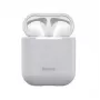 Baseus Silica Series Ultra-Thin Silicone Protector Case for AirPods 1/2 Grey