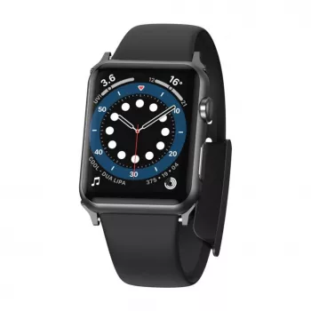 Baseus Slip-Thru siksniņa rokassprādze Apple Watch 3/4/5/6/SE 38mm/40mm melna (LBWSE-01)