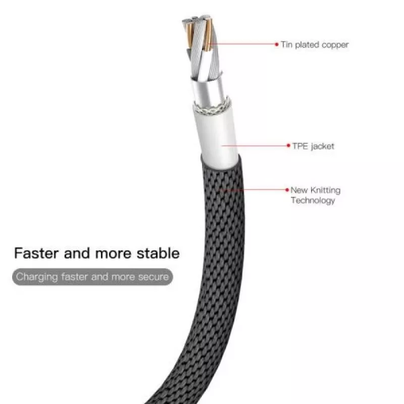 Baseus Yiven Lightning Cable 1,8m Black (CALYW-A01)