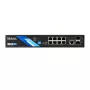 BCS B-SP08G-2SFP-M Managed Layer 2 Industrial Ethernet Switch, 8 Gigabit Porti, 2 SFP Slot, DIN Sliežu Stiprinājums