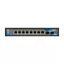 BCS BCS-B-SP08G-2SFP 8-Portu Gigabit PoE+ Slēdzis ar 2 SFP Portiem, 240W, Industriāls, Nepārvaldāms