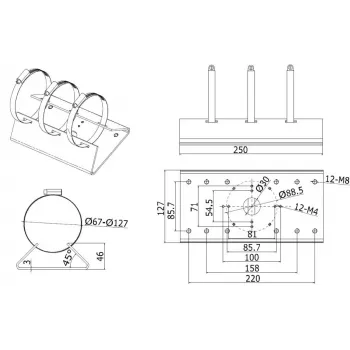 BCS BCS-V-AS āra video domofona stacija, 2-vadu, 720p HD, sudraba