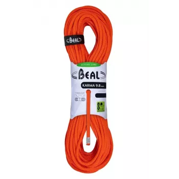 BEAL Rope Feed 9,8 mm 50 m Solid Orange Single Dynamic Rope
