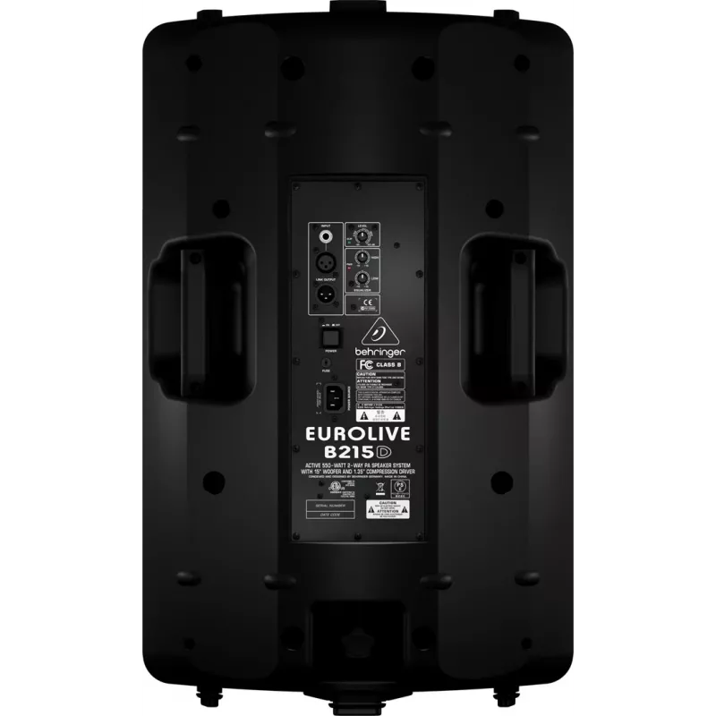 Behringer B215D Aktīvā 550W 15 collu divu joslu PA skaņas sistēma ar Bluetooth un DSP
