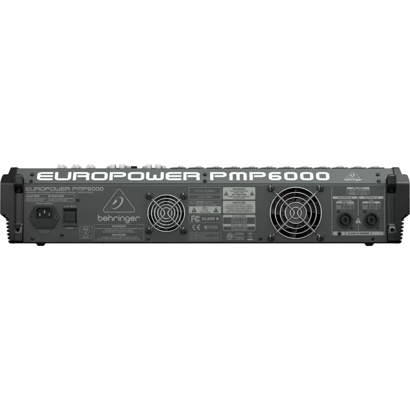 Behringer PMP6000 20 kanālu audio mikseris, melns