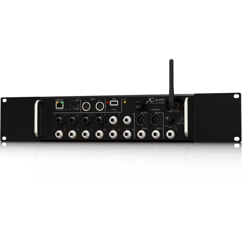 Behringer XR12 Audio Mixer 12 kanālu melns